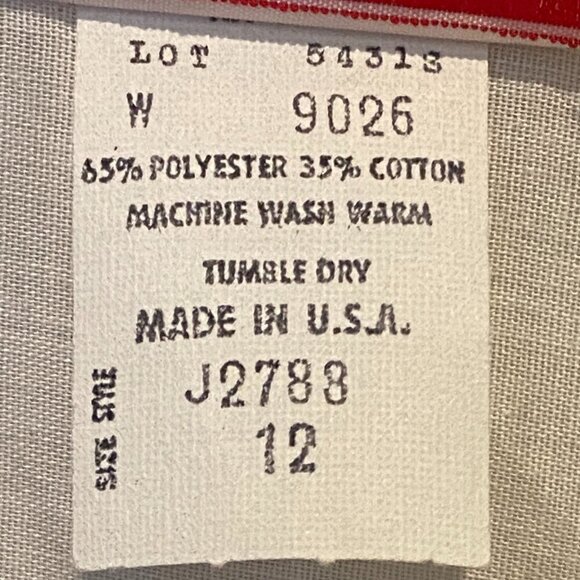 VTG Joseph II USA Button Down Eyelet Lace Pilgrim Collar Top 12 White #240K - Picture 8 of 8